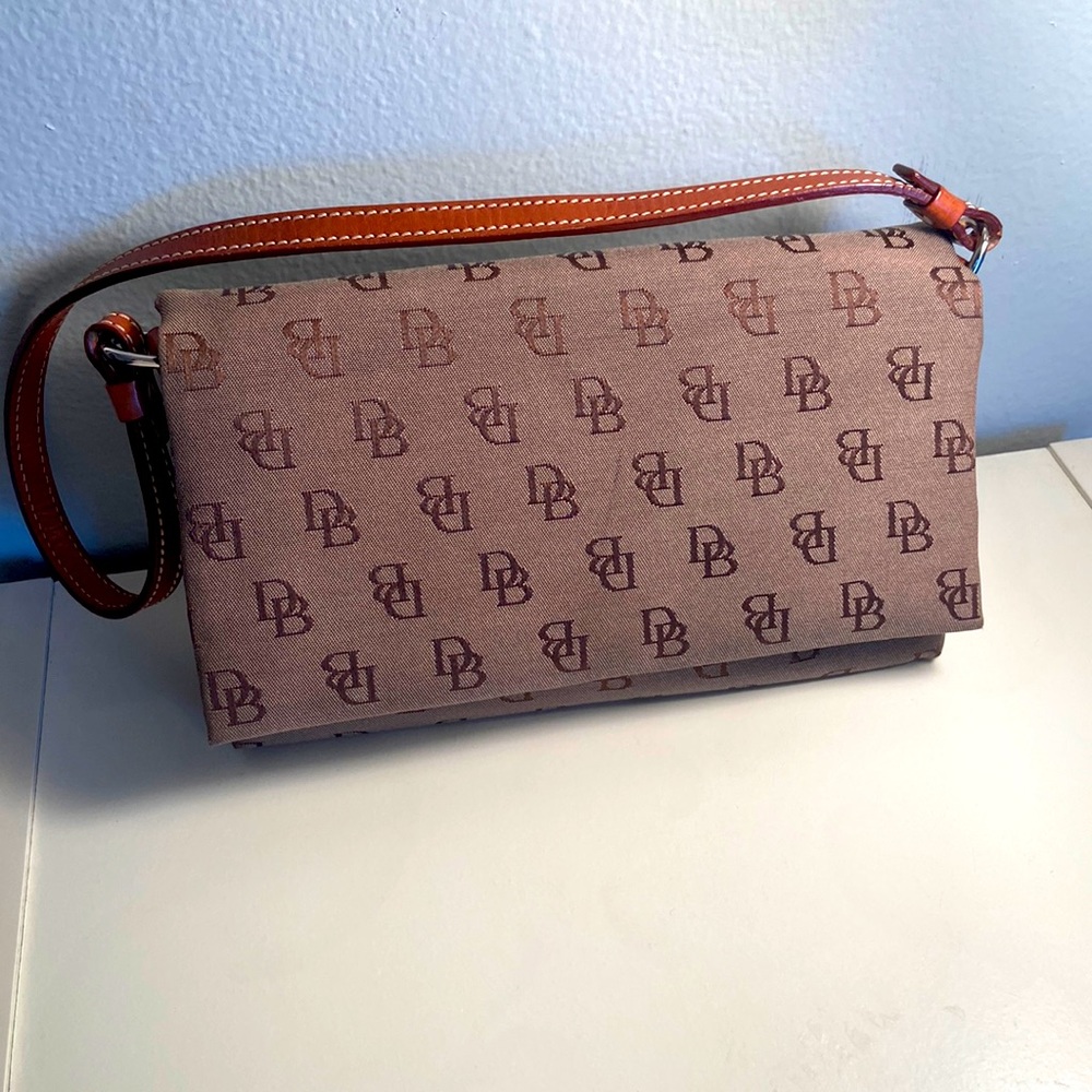 Vintage Dooney & Bourke Signature Logo Canvas Bag